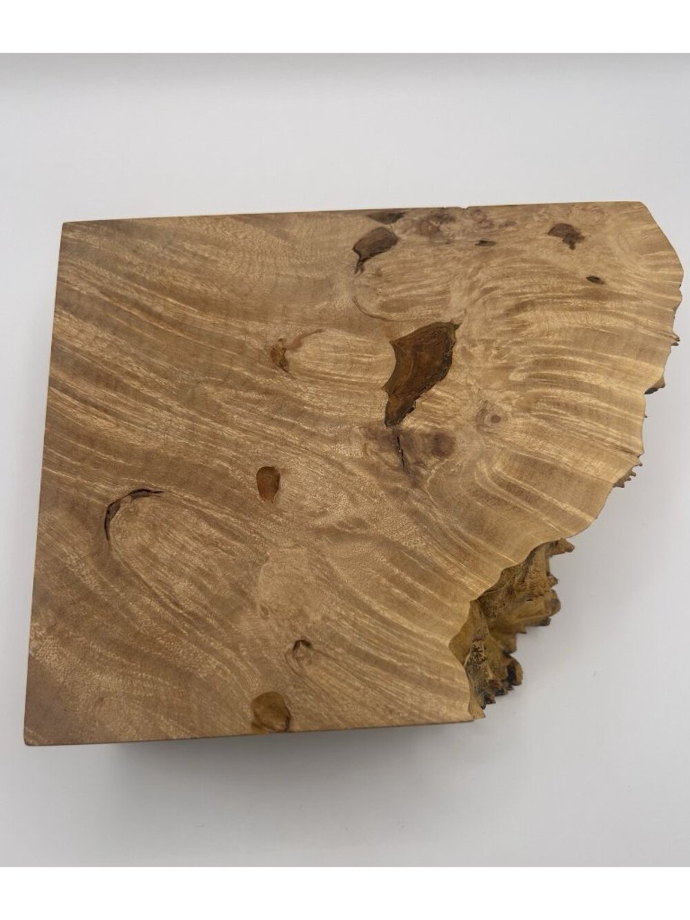 Michael Elkan Oregon Birdseye Maple Burl Box Handmade Wood Trinket Box Art Waxed - Picture 13 of 16